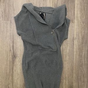 Hooded sweater dress